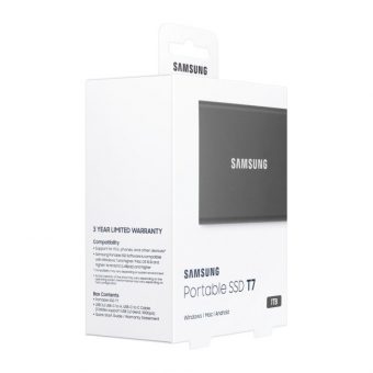 Samsung Portable SSD T7 1TB USB 3.1 Type-C Grey MU-PC1T0T - Image 3