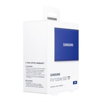 Samsung Portable SSD T7 2TB USB 3.1 Type-C Blue MU-PC2T0H - Image 3