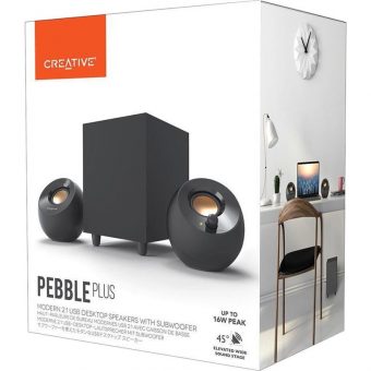 Creative Pebble Plus 2.1 USB Desktop Speakers Black 51MF0480AA000 - Image 3