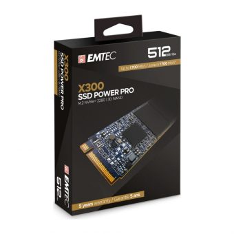 Emtec X300 Power Pro 512GB M.2 2280 PCIe Gen3x4 ECSSD512GX300 - Image 3