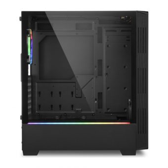 Sharkoon LIT 100 RGB Tempered Glass Midi Tower Black 4044951028153 - Image 3