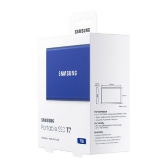 Samsung Portable SSD T7 1TB USB 3.1 Type-C Blue MU-PC1T0H - Image 4