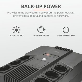 Trust Maxxon 800VA Wall Power UPS 23326 - Image 4