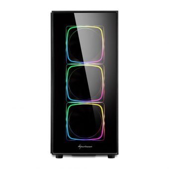 Sharkoon TG6 RGB Tempered Glass Midi Tower Black 4044951028221 - Image 6