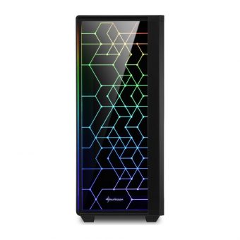 Sharkoon LIT 100 RGB Tempered Glass Midi Tower Black 4044951028153 - Image 7