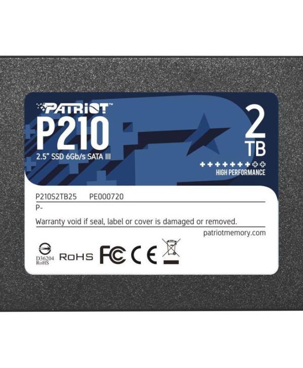 Patriot P210 2TB 2.5" Sata III P210S2TB25