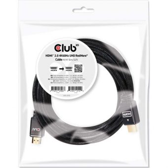 Club3D Cable HDMI 2.0 Male to HDMI 2.0 Male 4K60Hz 10m Black CAC-2313