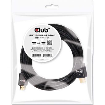 Club3D Cable HDMI 2.0 Male to HDMI 2.0 Male 4K60Hz 15m Black CAC-2314