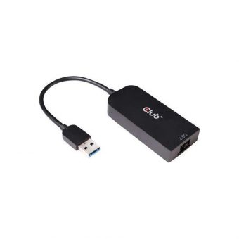 Club3D Adapter USB 3.1 Type-A Male to RJ45 2.5Gbps Black CAC-1420