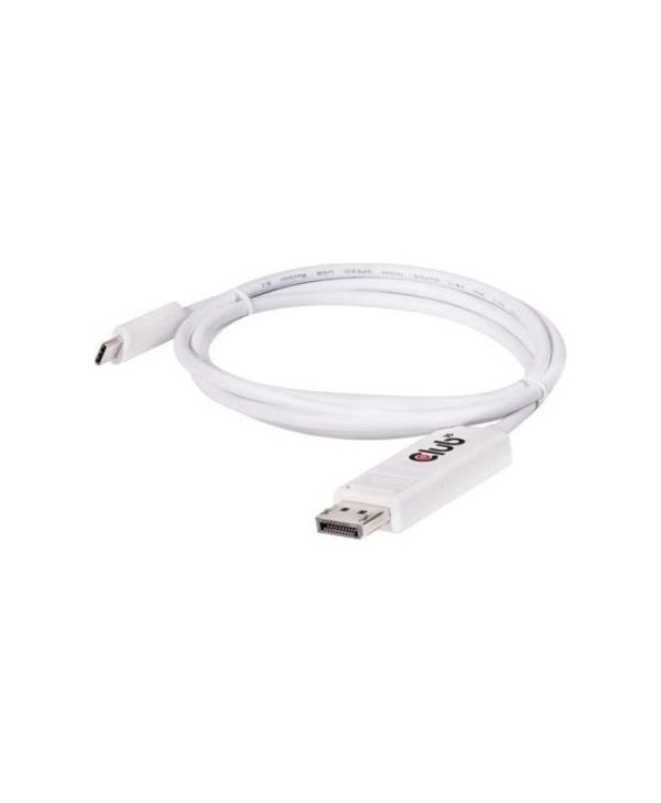 Club3D Cable Displayport 1.2 Male to USB 3.1 Type-C Male 1.2m White CAC-1517