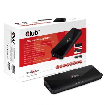 Club3D USB 3.0 4K Docking Station Black CSV-3103D