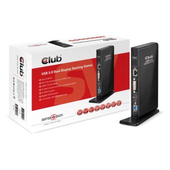 Club3D USB 3.2 Gen1 Dual Display Docking Station Black CSV-3242HD