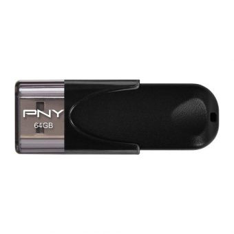 PNY Attache 4 64GB USB 2.0 Black FD64GATT4-EF