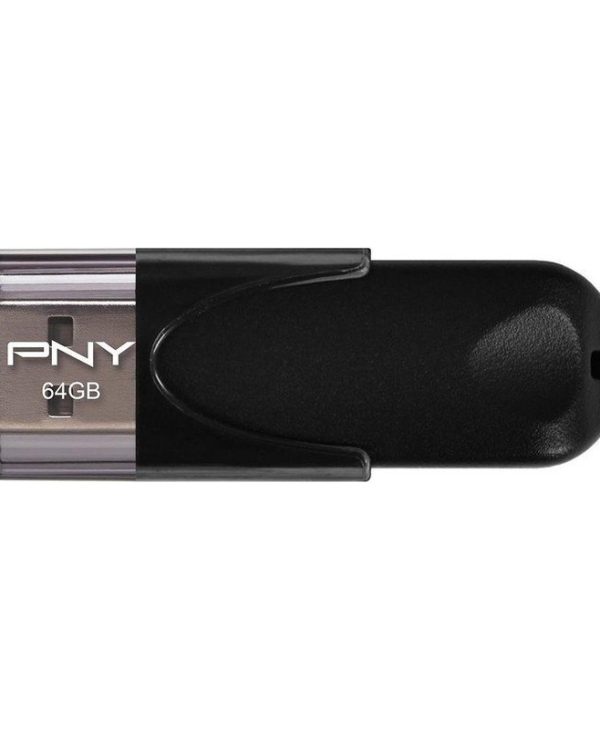 PNY Attache 4 64GB USB 2.0 Black FD64GATT4-EF