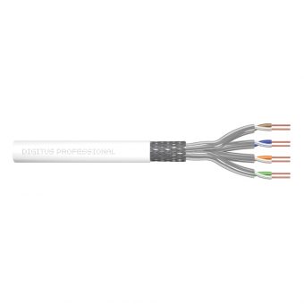 Digitus SFTP Cable Cat7 Μονόκλωνη LSOH 305m White DK-1743-VH-305-MF-W