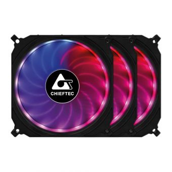 Chieftec CF-3012-RGB Tornado 120mm Case Fans 3-Pack