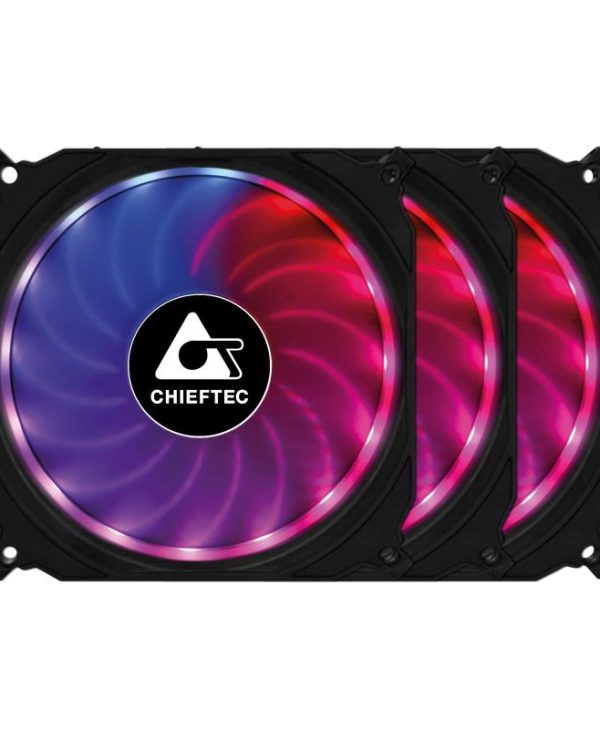 Chieftec CF-3012-RGB Tornado 120mm Case Fans 3-Pack
