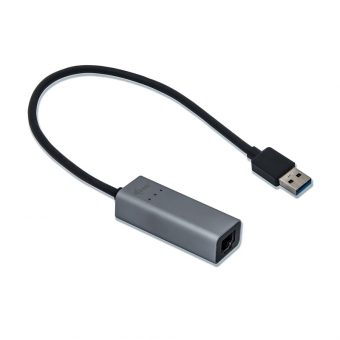 i-Tec USB 3.0 Type-A Male to Gigabit Ethernet Silver U3METALGLAN