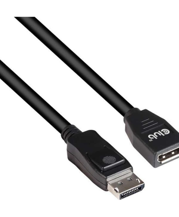Club3D Cable Displayport 1.4 Male to Displayport 1.4 Female 2m Black CAC-1022