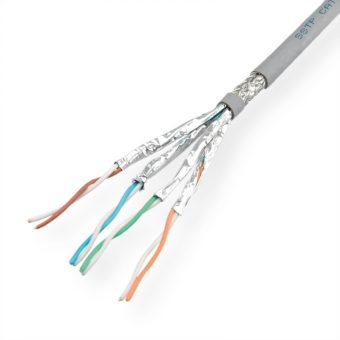 Roline SFTP Cat6a Μονόκλωνη 100m Grey 21.15.0883-4