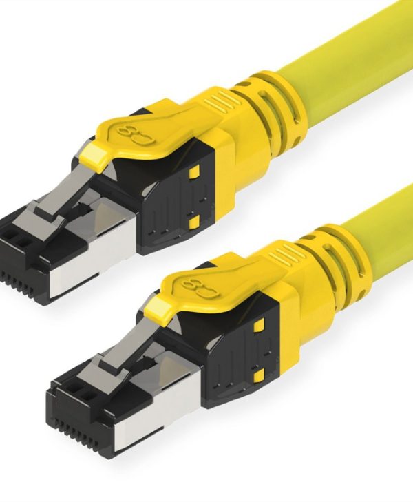 Roline SFTP Patch Cable Cat8 PIMF LSOH 1m Yellow 21.15.1861-100