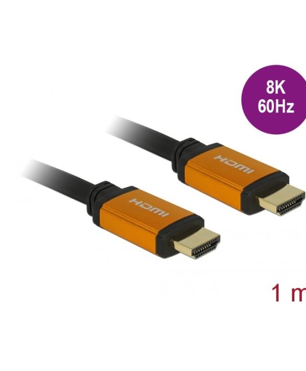 Delock Cable HDMI Male to HDMI Male 48Gbps 8K 1.5m Black 85728