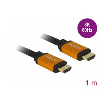 Delock Cable HDMI Male to HDMI Male 48Gbps 8K 1m Black 85727