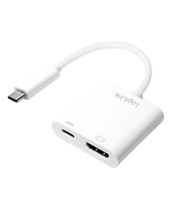 LogiLink Adapter USB 3.0 Type-C Male to HDMI Female White UA0257