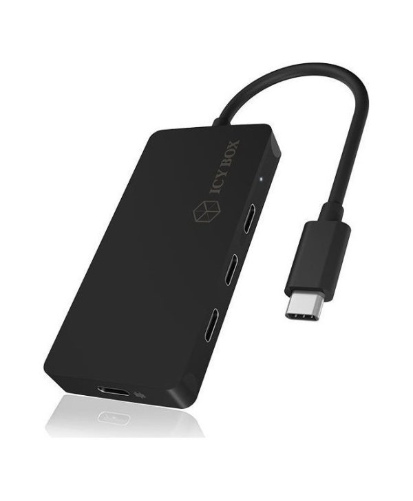 RaidSonic Icy Box IB-HUB-1429-CPD 4-Port USB 3.1 Type-C Hub Black