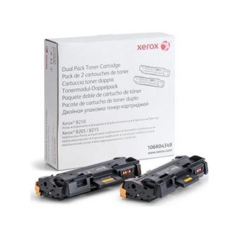 Xerox 106R04349 Dual Pack Toner Black 2x 3K Pgs