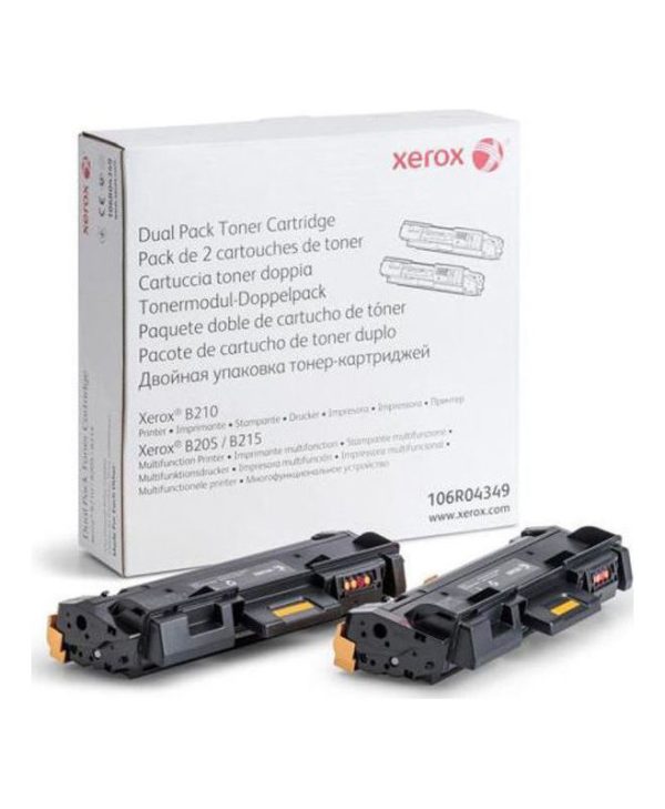 Xerox 106R04349 Dual Pack Toner Black 2x 3K Pgs