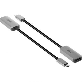 Club3D Adapter USB 3.1 Type-C Male to Displayport 1.2 Female Silver CAC-1567 - Image 2