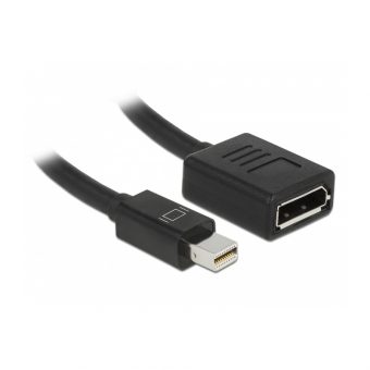 Delock Adapter Mini Displayport 1.2 Male to Displayport Female Black 65554 - Image 2