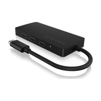 RaidSonic Icy Box IB-HUB-1429-CPD 4-Port USB 3.1 Type-C Hub Black - Image 2