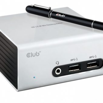 Club3D SenseVision USB 3.0 4K UHD Mini Docking Station Black CSV-3104D - Image 2