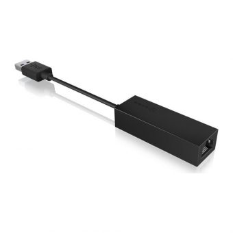 RaidSonic Adapter IB-AC501a USB 3.0 Type-A to Gigabit Ethernet Black - Image 3