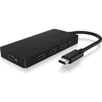 RaidSonic Icy Box IB-HUB-1429-CPD 4-Port USB 3.1 Type-C Hub Black - Image 3