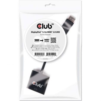 Club3D Adapter Displayport Male to HDMI Female Black CAC-2070 - Image 3