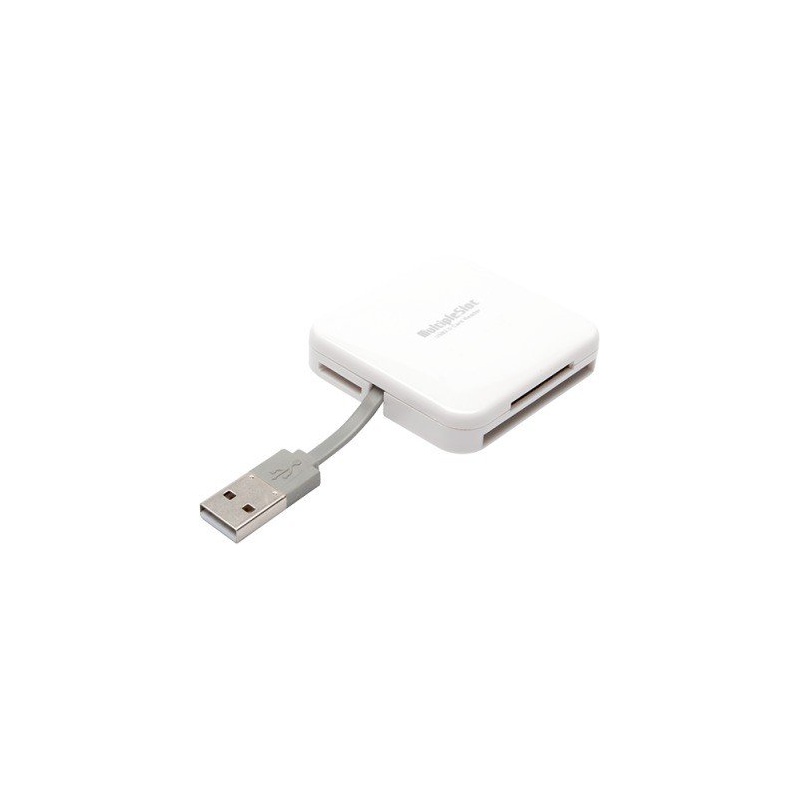 PNY MultiSlot Card Reader USB 2.0 TypeA White AXP724 eGate