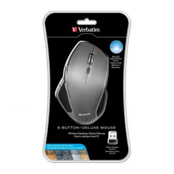 Verbatim 8-Button Deluxe Wireless Mouse Black 49041 - Image 4