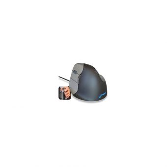 Evoluent Vertical Mouse 4 Left Wired Black/Grey VM4L