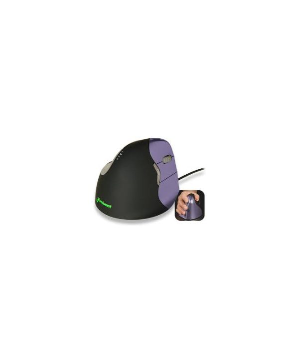 Evoluent Vertical Mouse 4 Small Wired Black/Purple VM4S