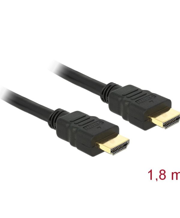 Delock Cable HDMI Male to HDMI Male 2m Black 84407