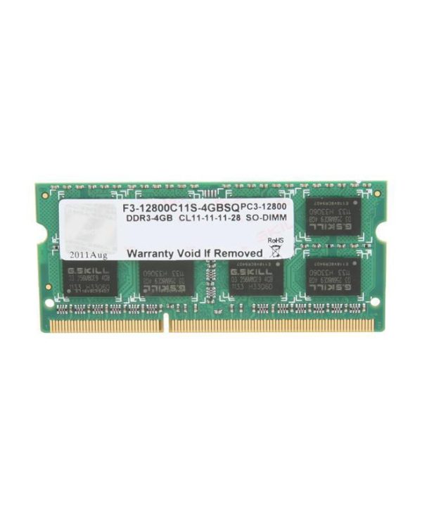 G.Skill SQ Series 4GB 1600MHz DDR3 SO-DIMM F3-12800CL11S-4GBSQ