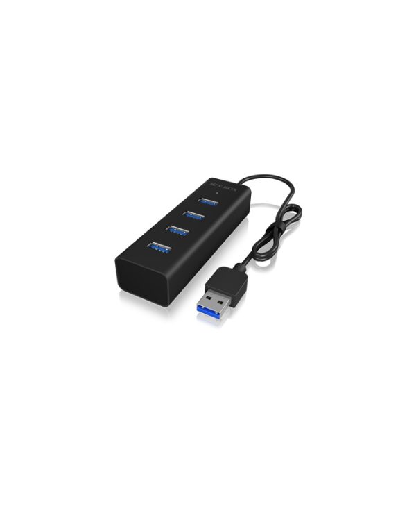 RaidSonic Icy Box 4-port USB 3.0 Hub Black IB-HUB1409-U3