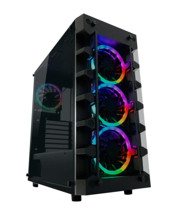 LC-Power Gaming 709B Solar System X Midi Tower Tempered Glass Black LC-709B-ON