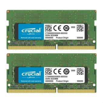 Crucial 64GB (2x32GB) 3200MHz DDR4 SO-DIMM CT2K32G4SFD832A