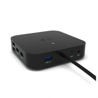 i-Tec USB 3.1 Type-C Dual Display Docking Station with Power Delivery 100W Black C31DUALDPDOCKPD