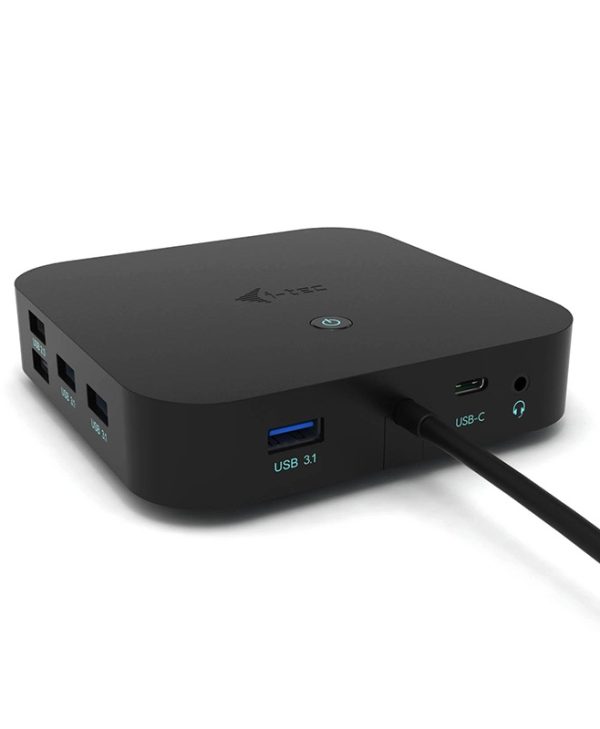 i-Tec USB 3.1 Type-C Dual Display Docking Station with Power Delivery 100W Black C31DUALDPDOCKPD