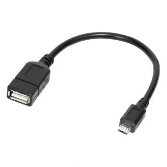 Logilink Cable Micro USB Male to USB Type-A Female 0.2m Black AA0035